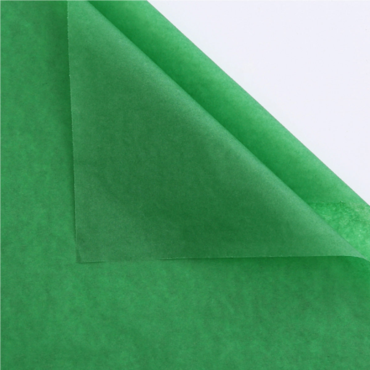 Papel china tipo seda color verde esmeralda paquete 40 pliegos