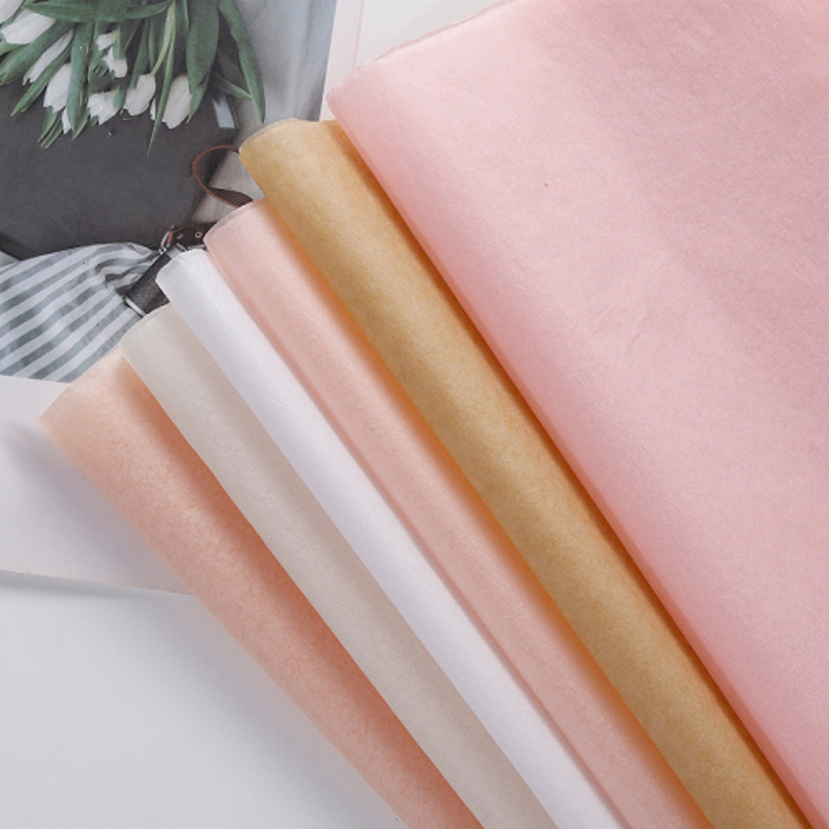 Papel china tipo seda paquete de 40 pliegos en varios colores