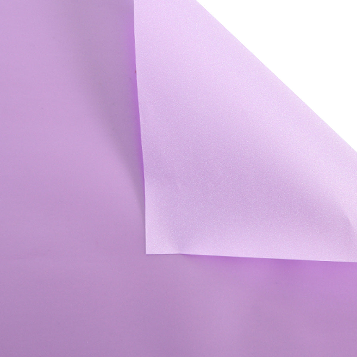 Papel glitter metálico doble vista para envolver ramos florales color lavanda
