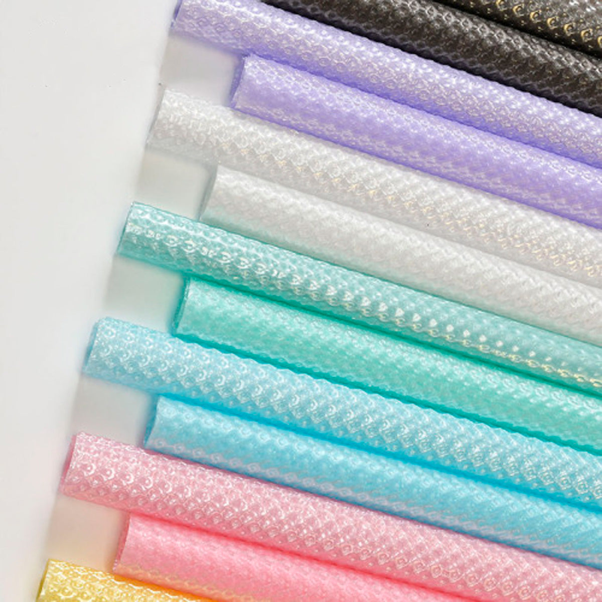 Papel coreano con textura burbuja colores pastel