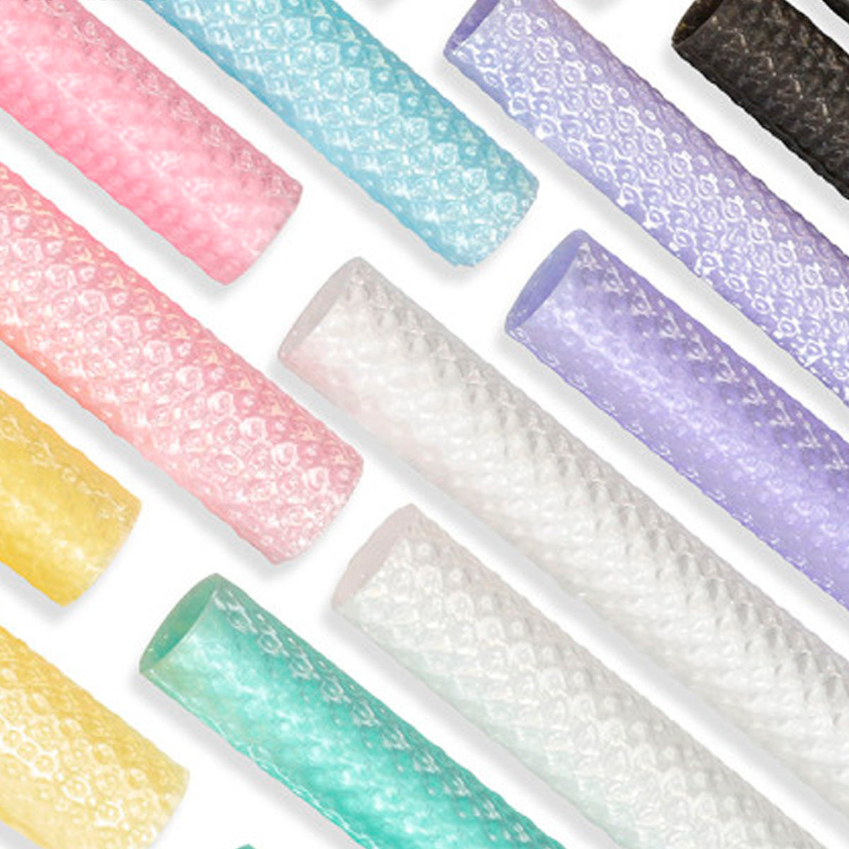 Papel coreano con textura burbuja colores pastel