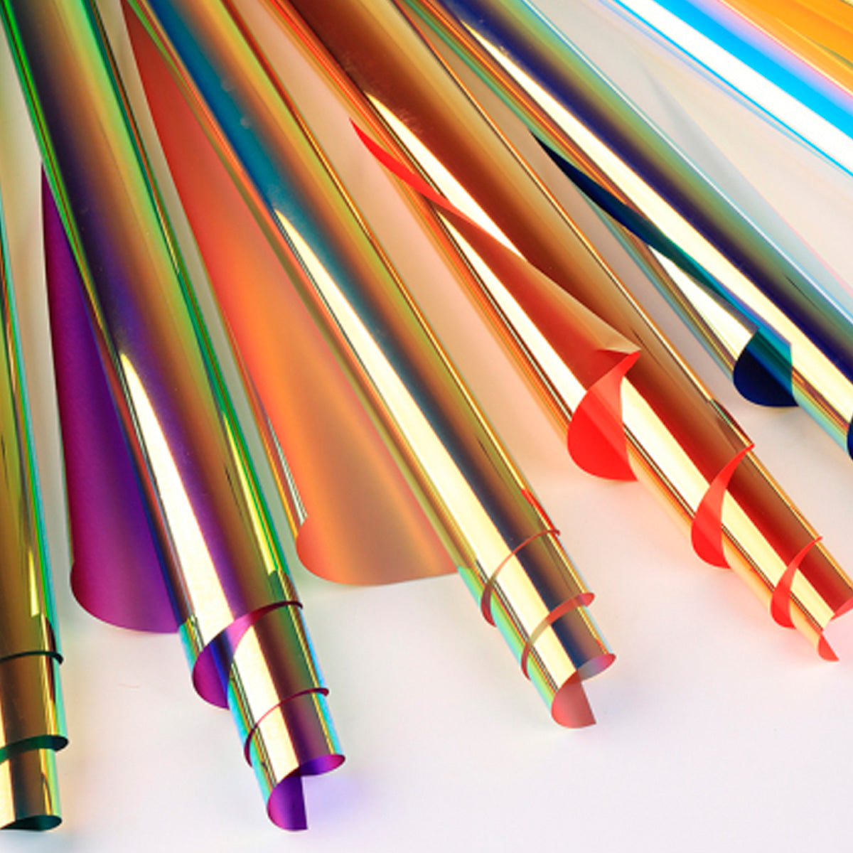 Papel celofán coreano tornasol colores