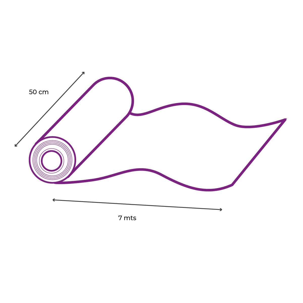 Medidas de Rollo de papel perforado para flores y arreglos 50x700 cm