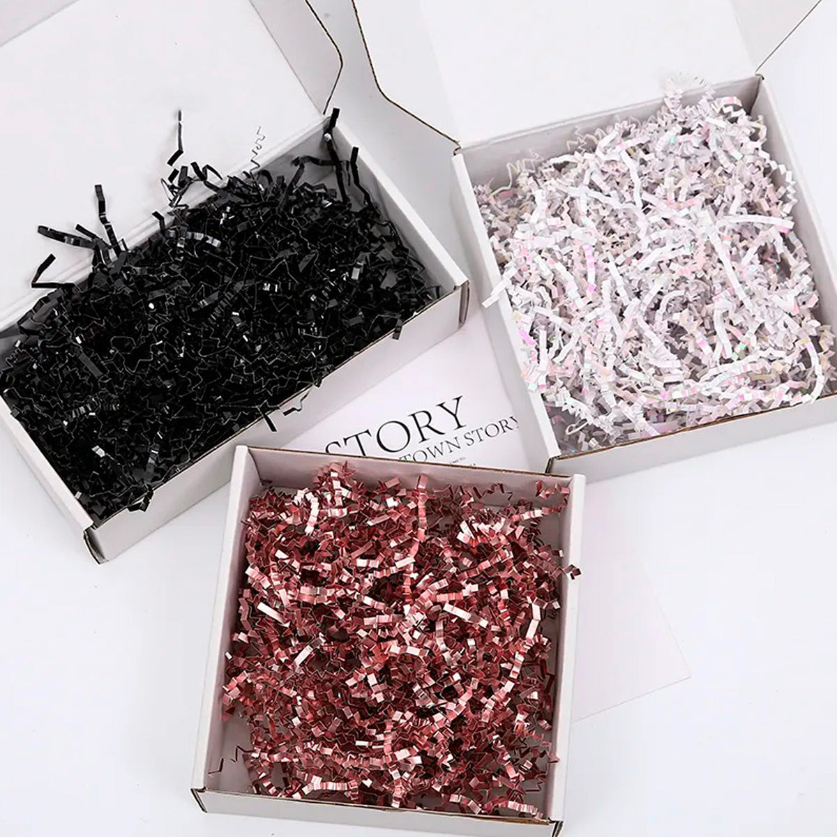 Papel triturado para regalo, papel de relleno para regalo