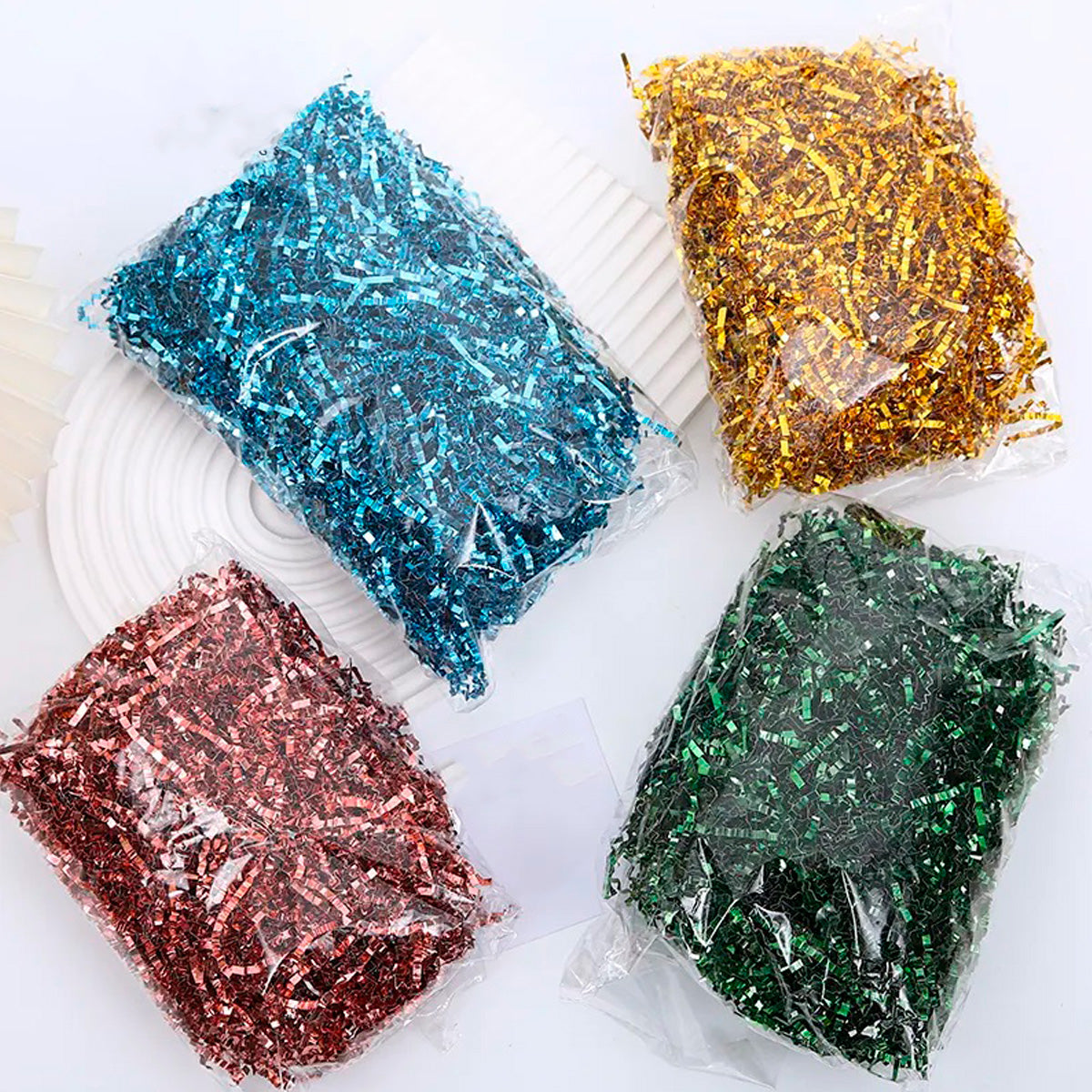 Papel triturado para regalo, papel de relleno para regalo