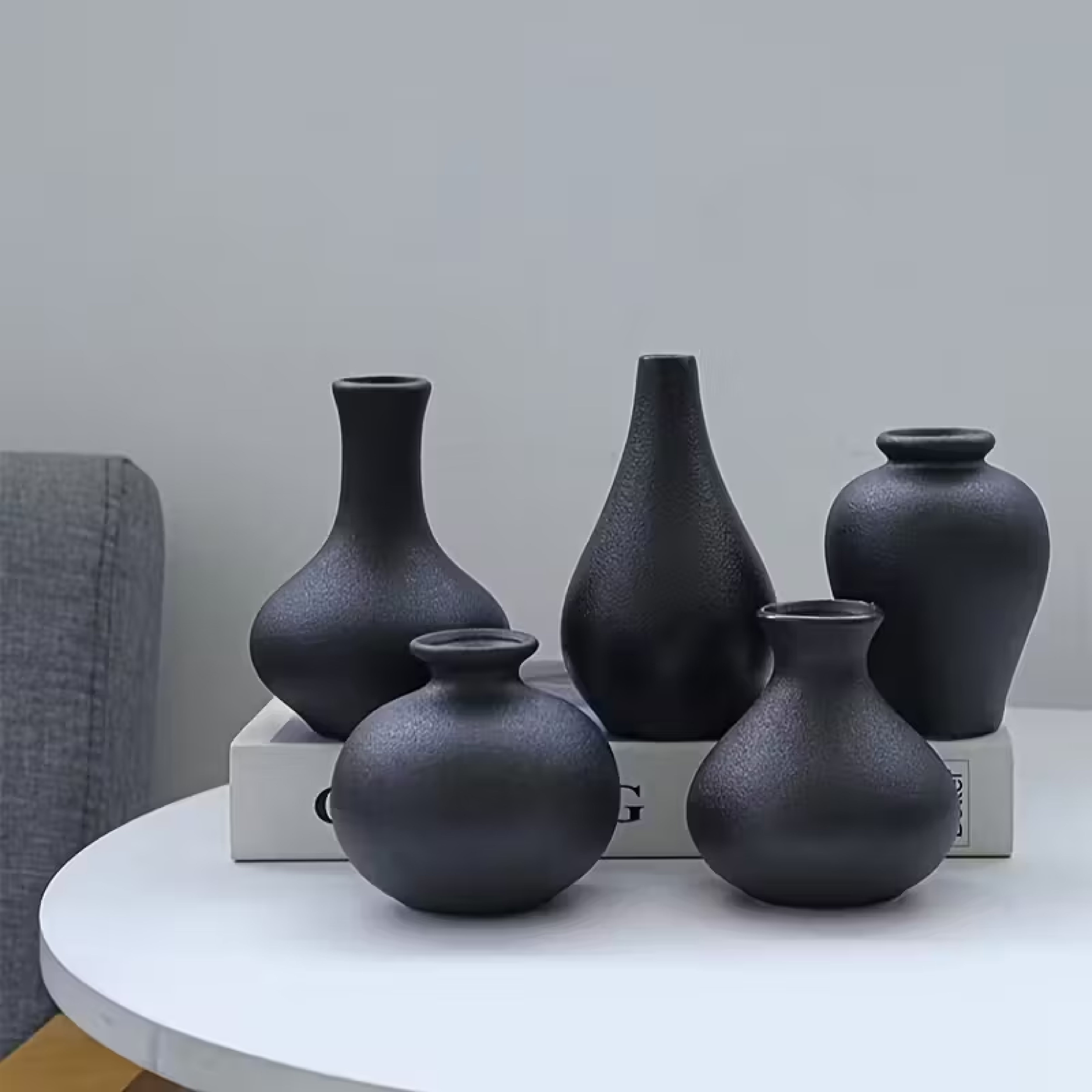 Set de 3 Jarrones Decorativos de Cerámica Paq. 5