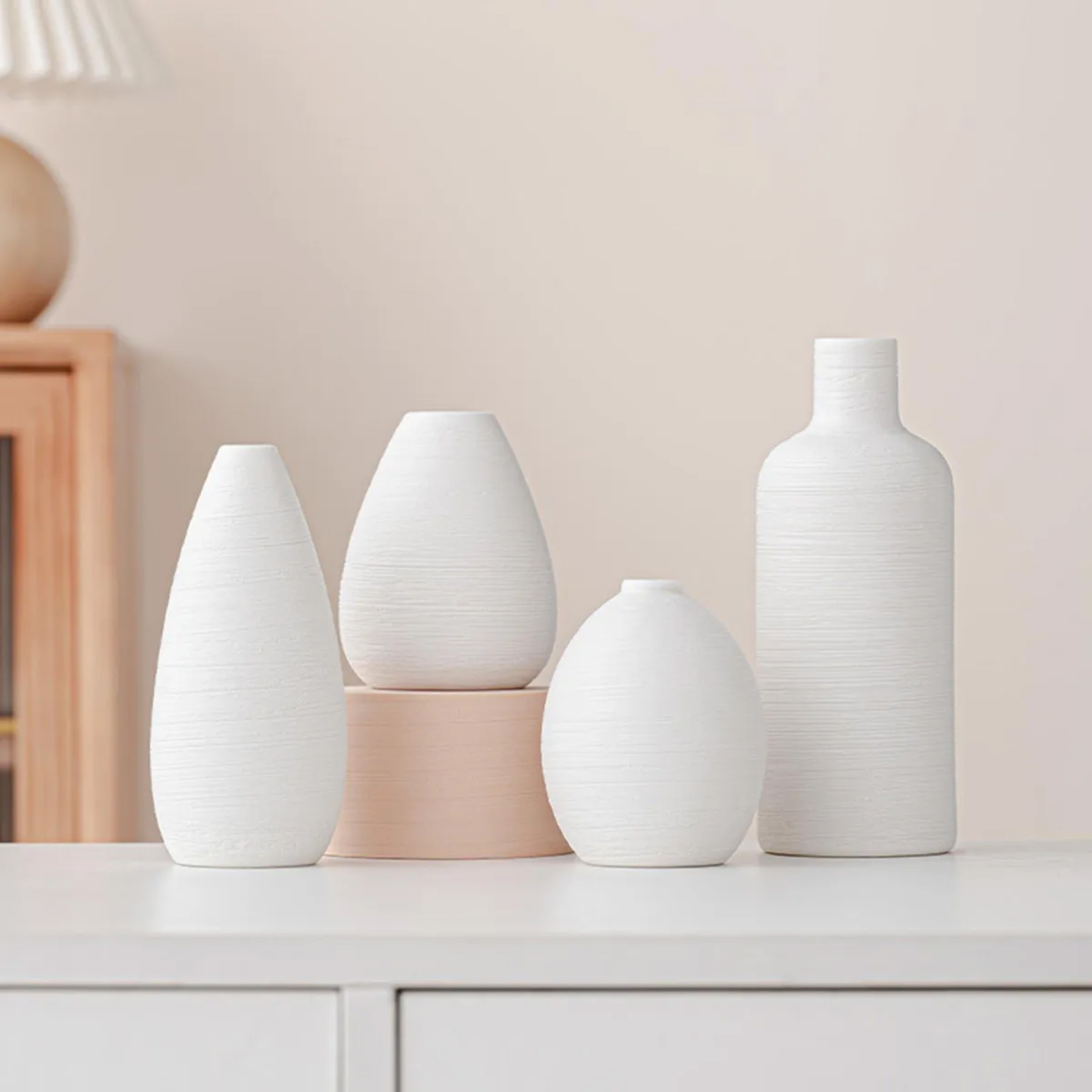 Set de 3 Jarrones Decorativos de Cerámica Paq. 6