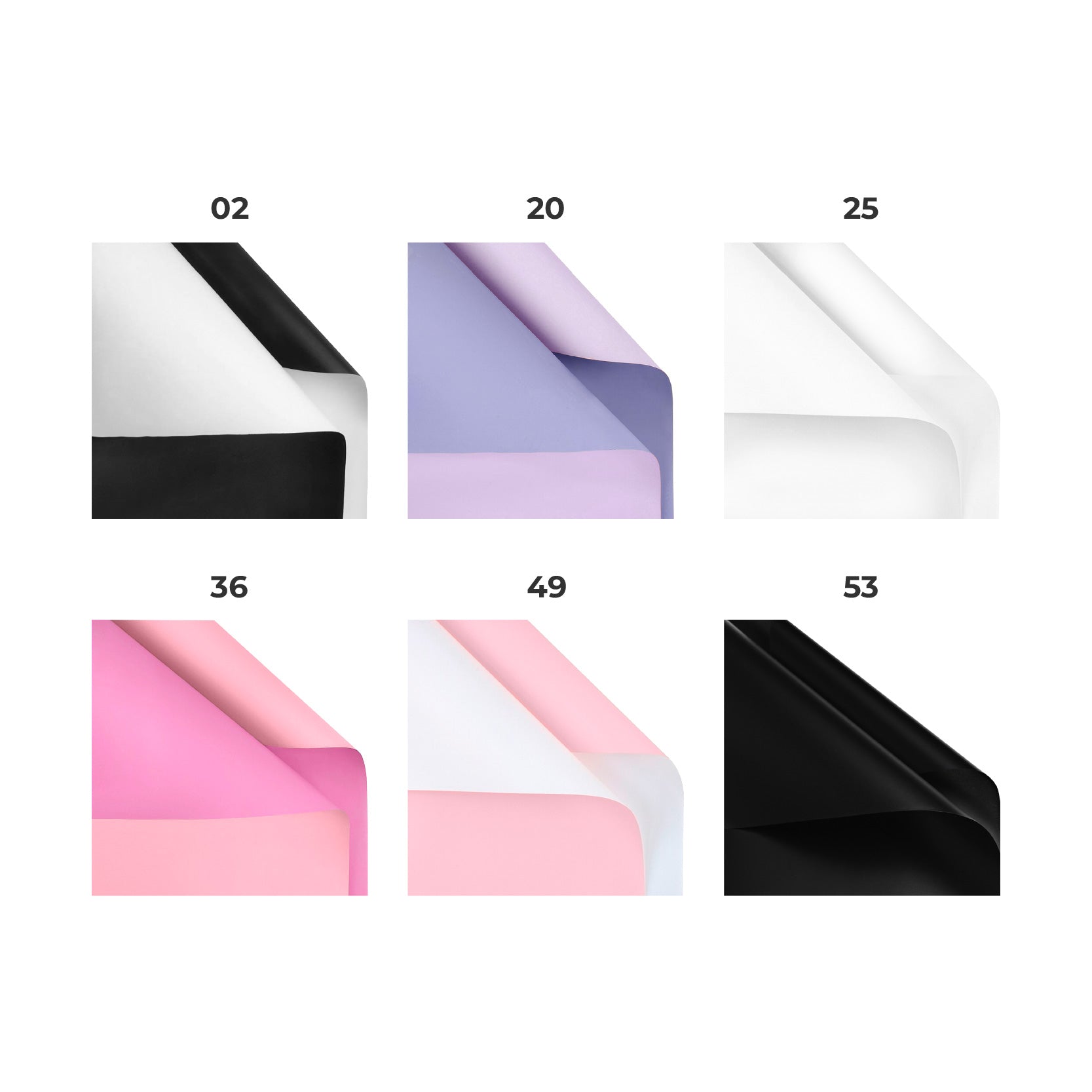 papel coreano premium bicolor para ramos y flores en varios colores