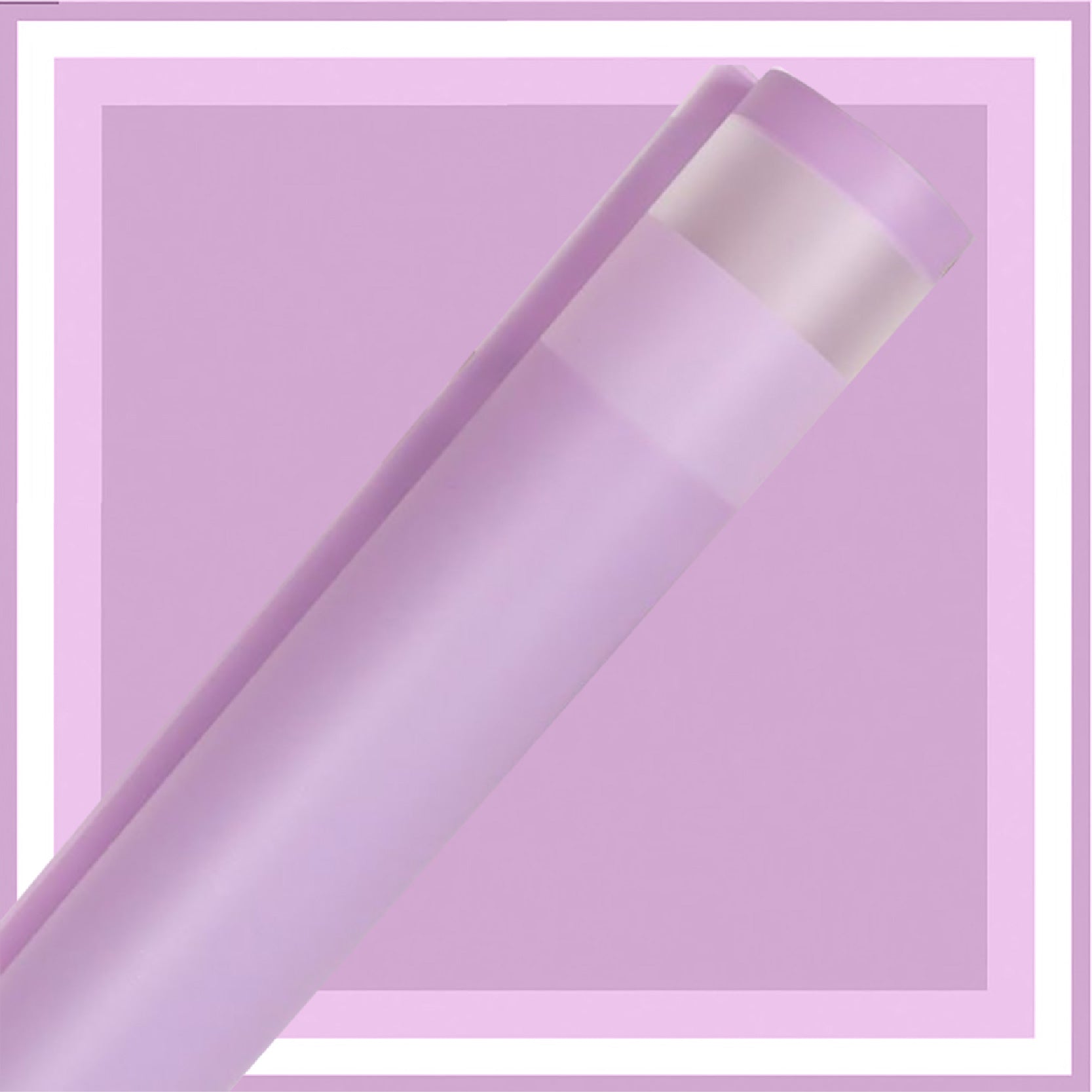 Papel coreano premium con marcos translúcidos para ramos de flores, paquete de 20 pliegos color morado