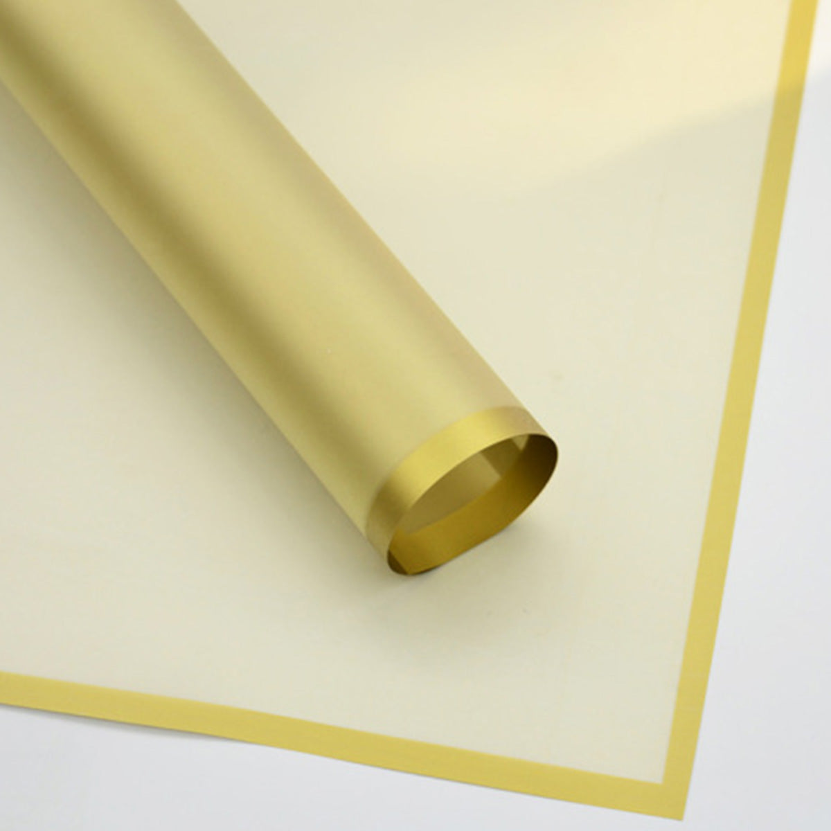 Papel coreano premium translúcido con color en paquete de 20 pliegos, color dorado