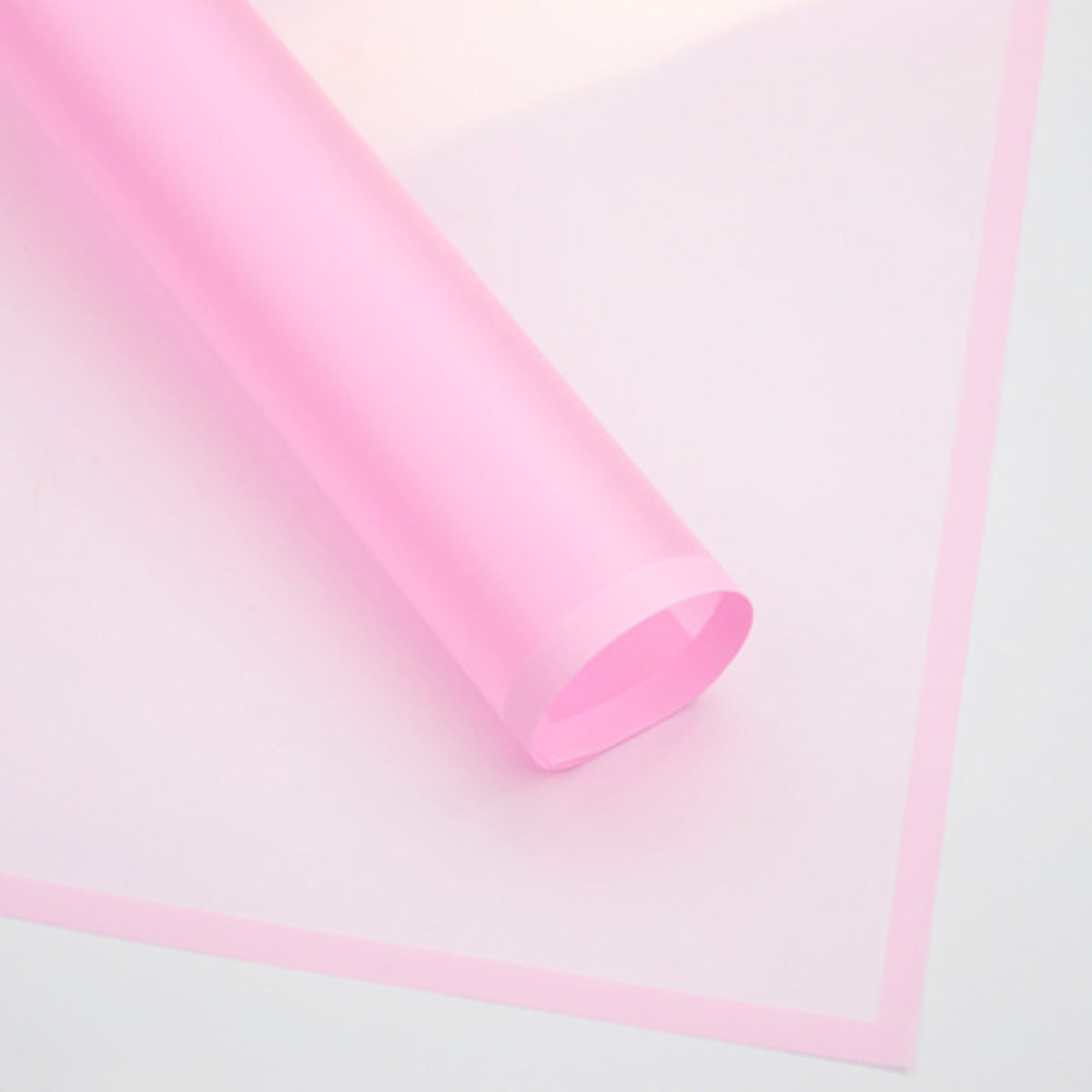 Papel coreano premium translúcido con color en paquete de 20 pliegos, color rosa