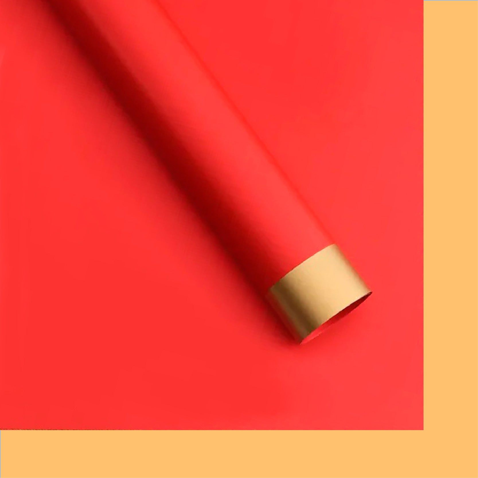 Paquete de 20 pliegos de papel coreano mate con diseño de franjas en colores rojo. Material resistente al agua para ramos de flores.