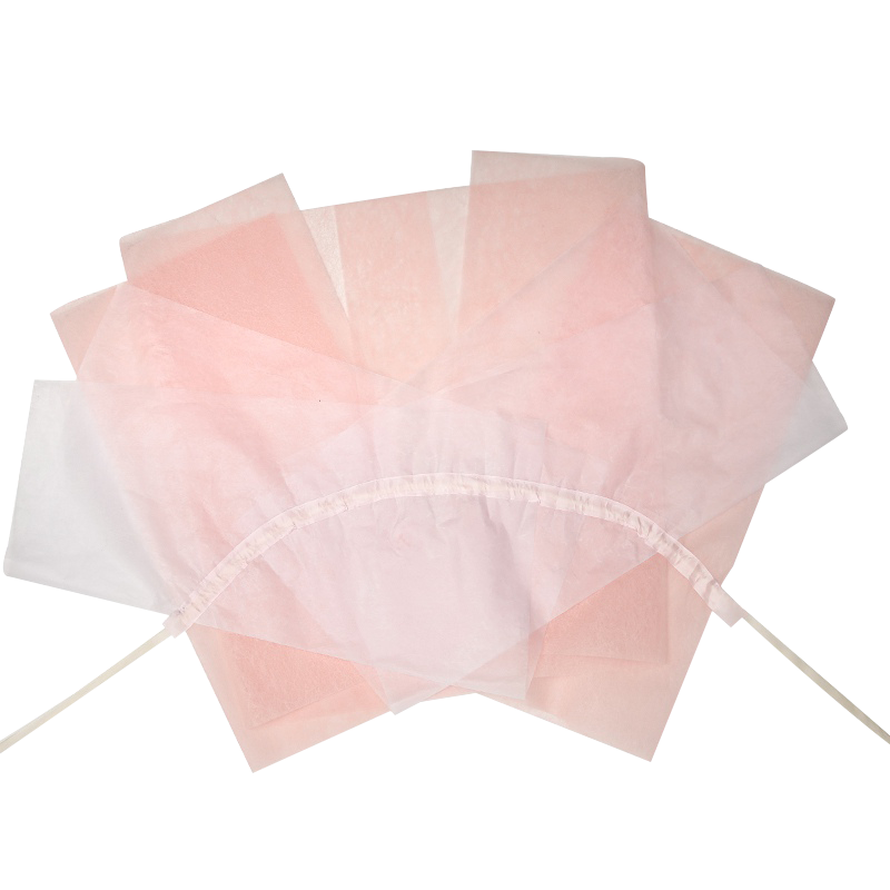 Paquete de 2 pliegos de papel coreano Supreme con listón integrado, listo para usar. Color rosa  para envolver ramos de flores. Materiales para florerías.