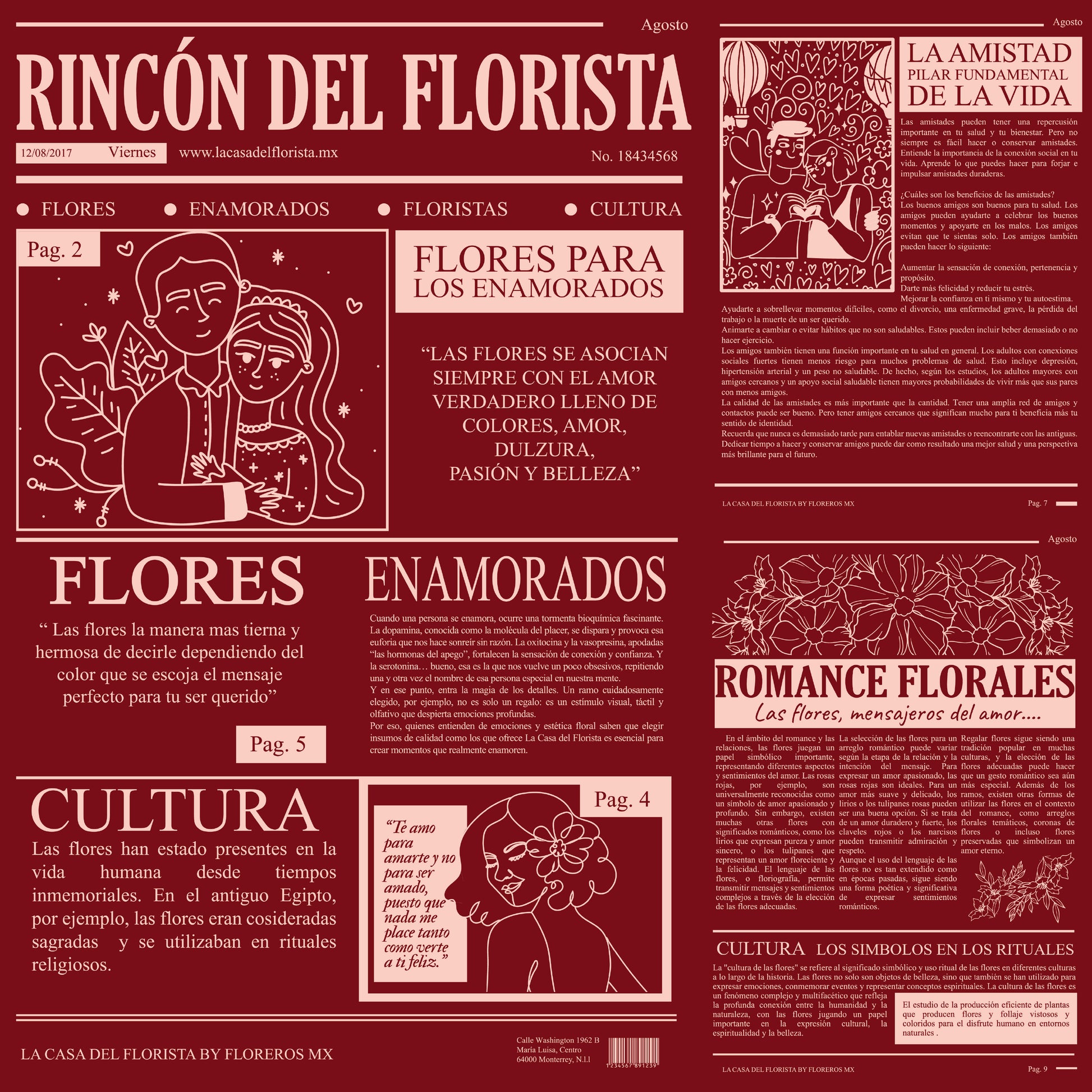 Papel para ramos tipo periódico papel coreano vino