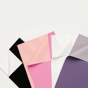 papel coreano premium bicolor para ramos y flores en varios colores
