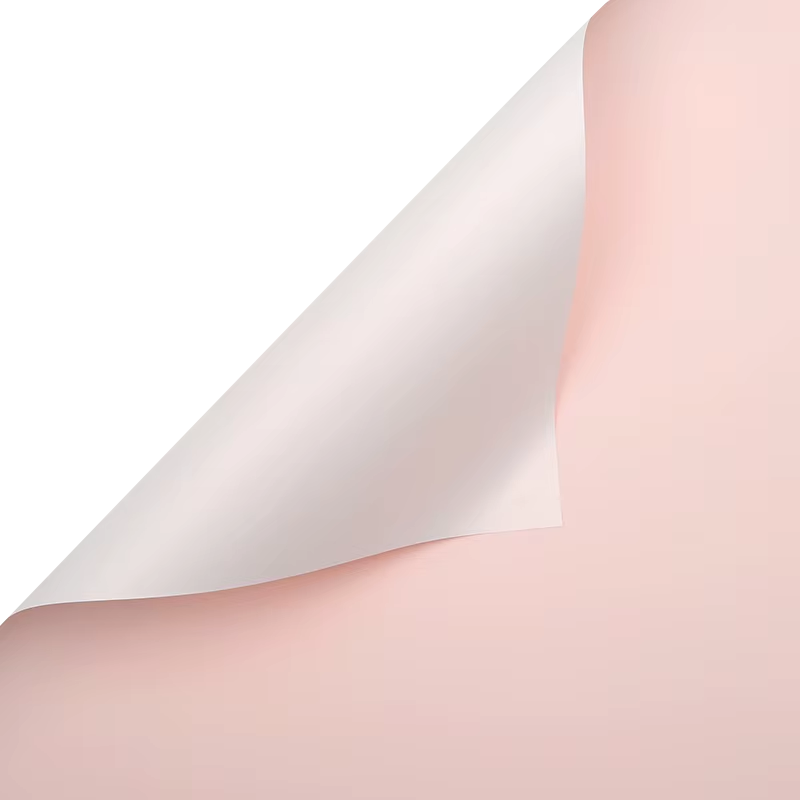 Papel coreano doble vista color rosa opaco – paquete de 20 pliegos para ramos o flores