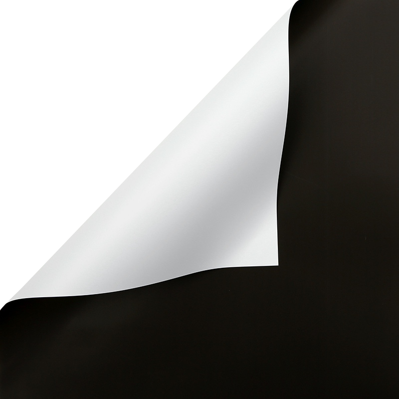 Papel coreano doble vista color negro – paquete de 20 pliegos para ramos o flores