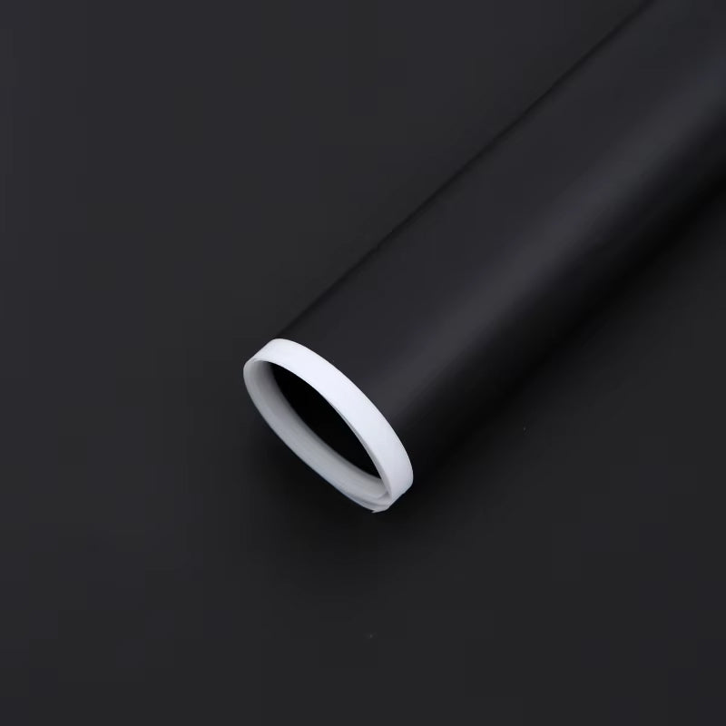 Papel coreano orilla blanca color negro – paquete de 20 pliegos para ramos y flores