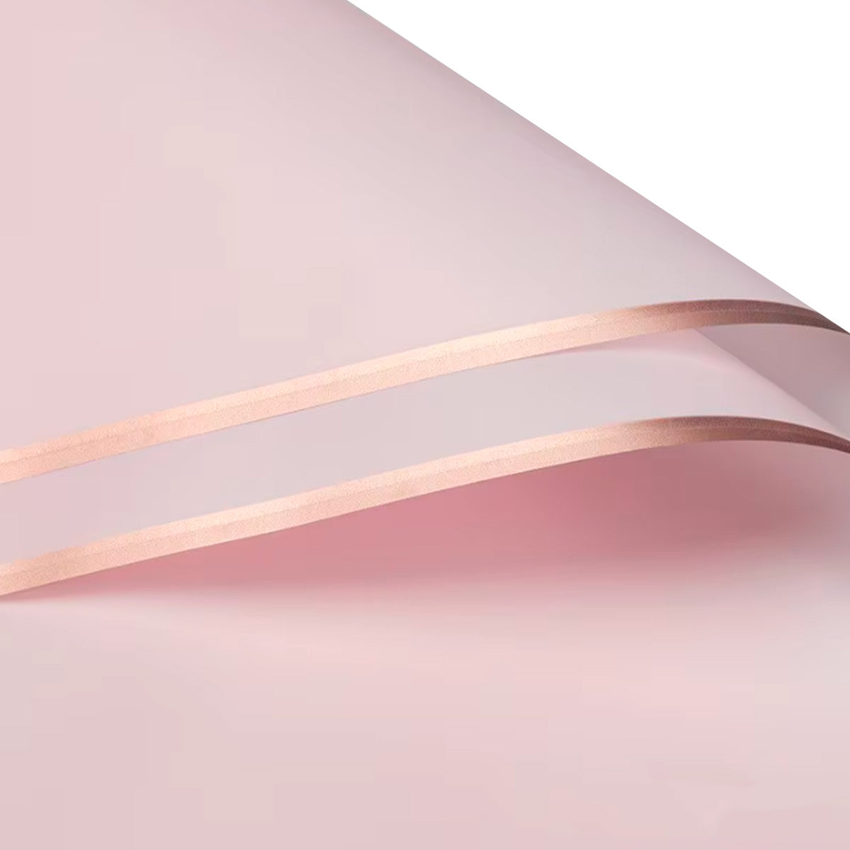 Papel Coreano semi traslucido orilla dorada | Paq. 20 pliegos | Papel para ramos