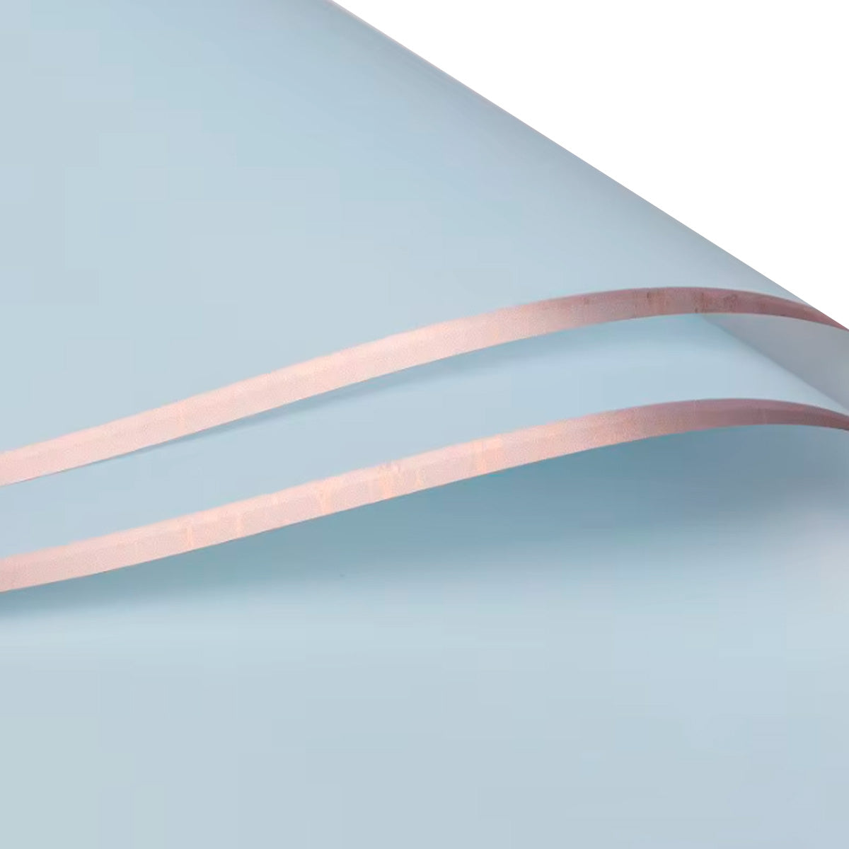 Papel Coreano semi traslucido orilla dorada | Paq. 20 pliegos | Papel para ramos