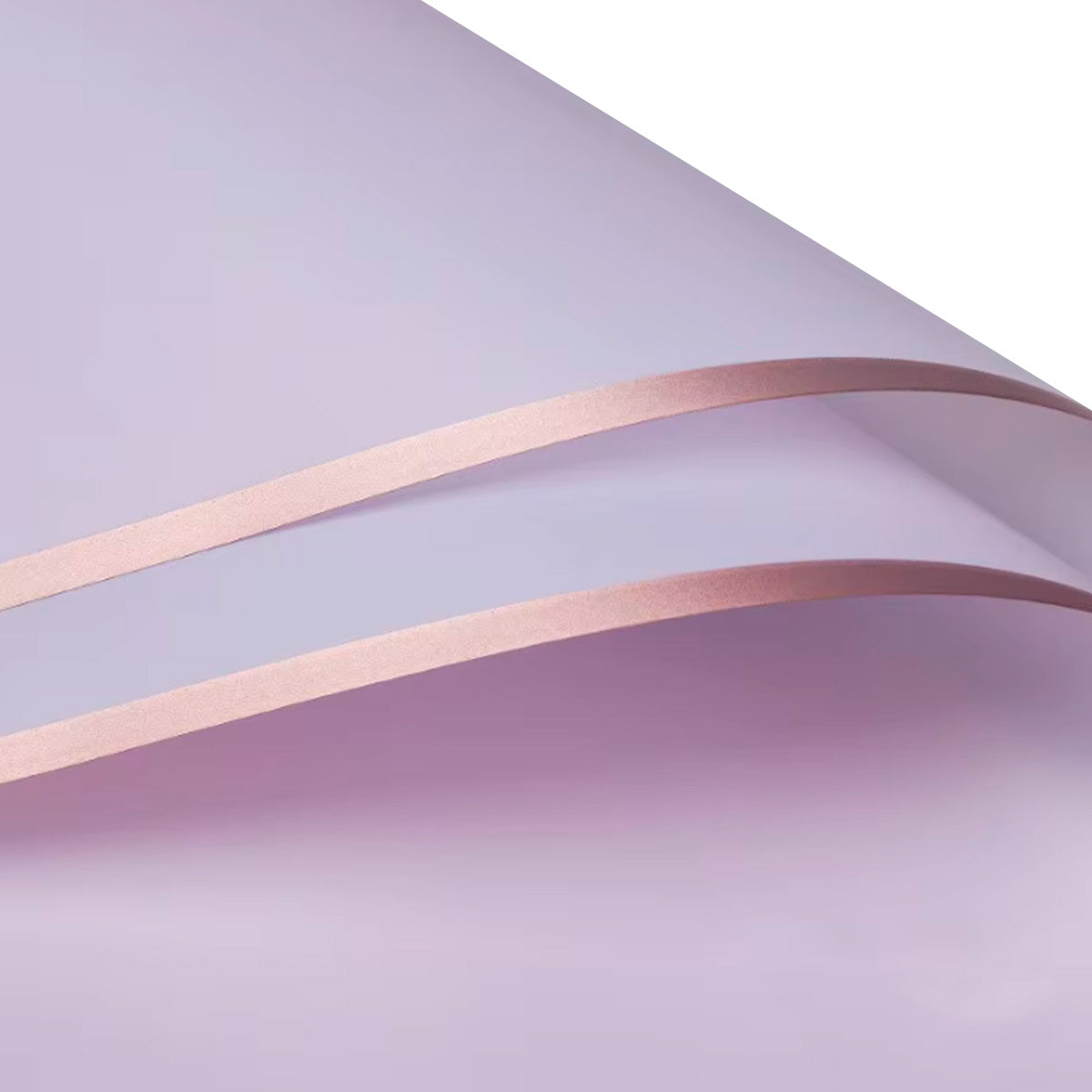 Papel Coreano semi traslucido orilla dorada | Paq. 20 pliegos | Papel para ramos