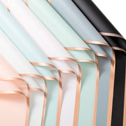 Papel Coreano semi traslucido orilla dorada | Paq. 20 pliegos | Papel para ramos