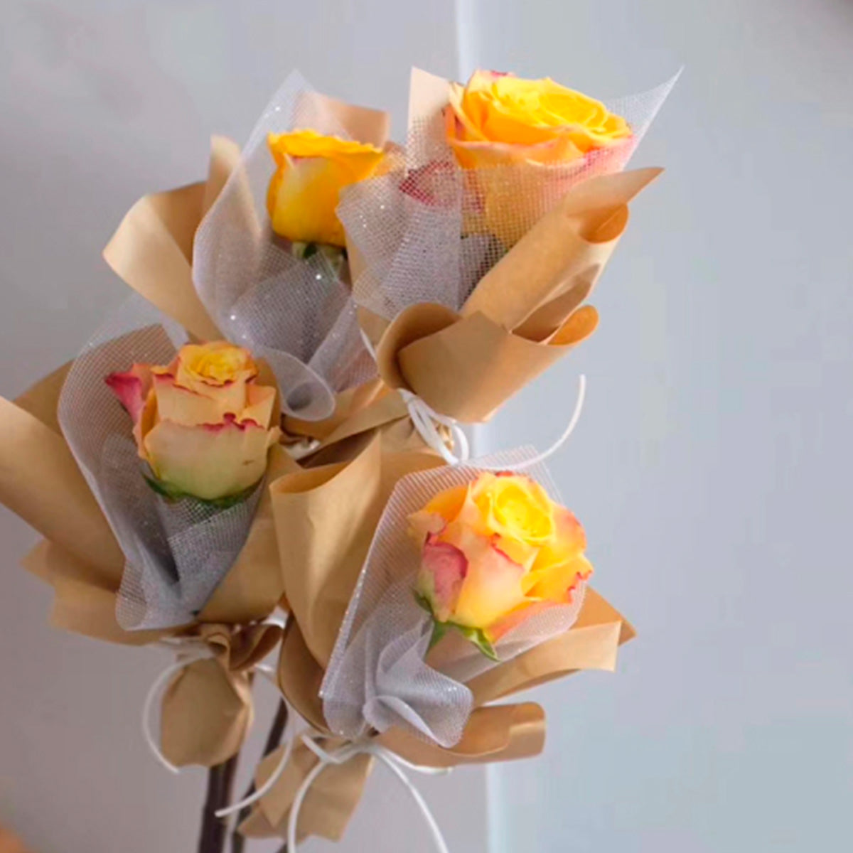 Papel Kraft para ramos de flores paquete de 20 pliegos color kraft natural para envolver flores