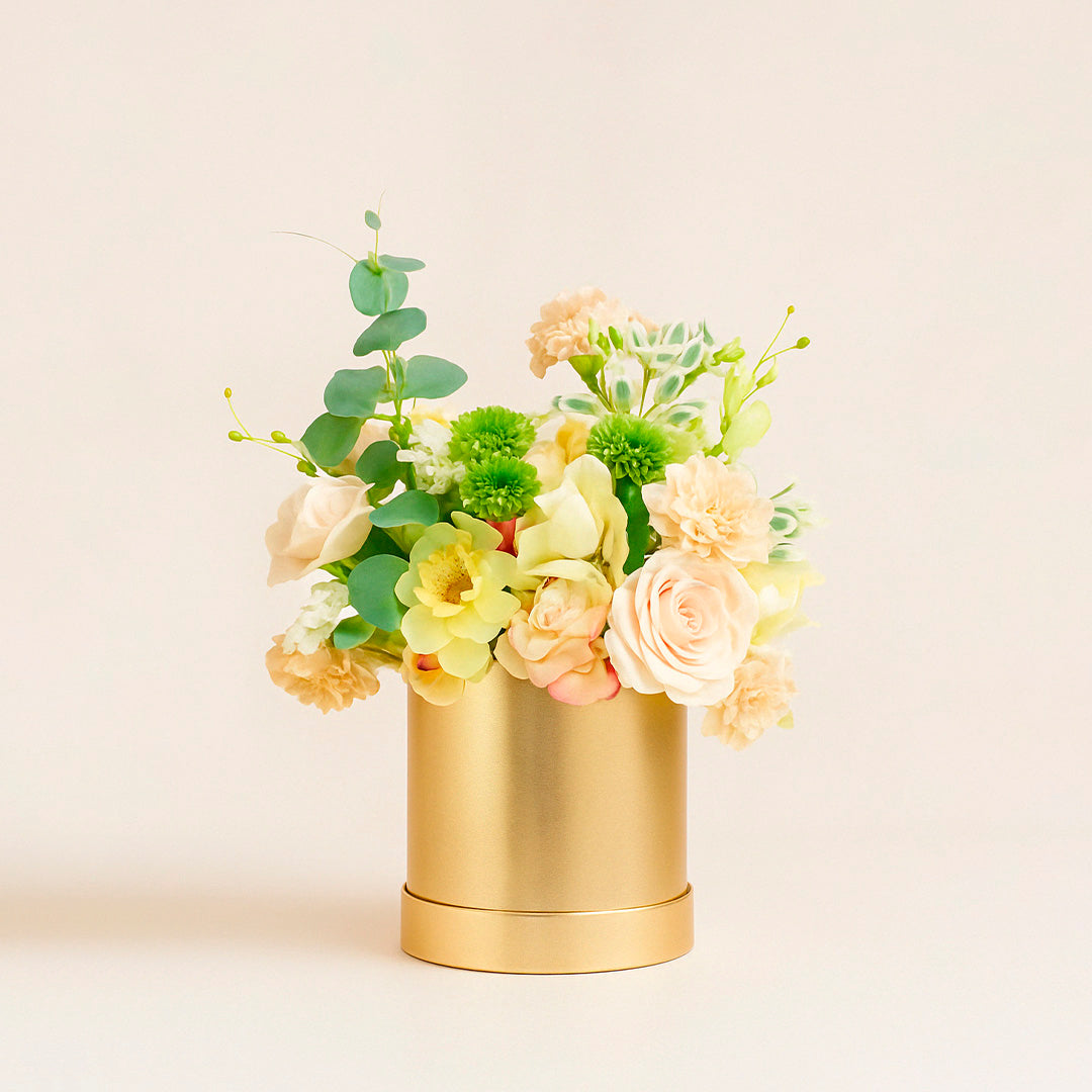 Caja cilindro para flores