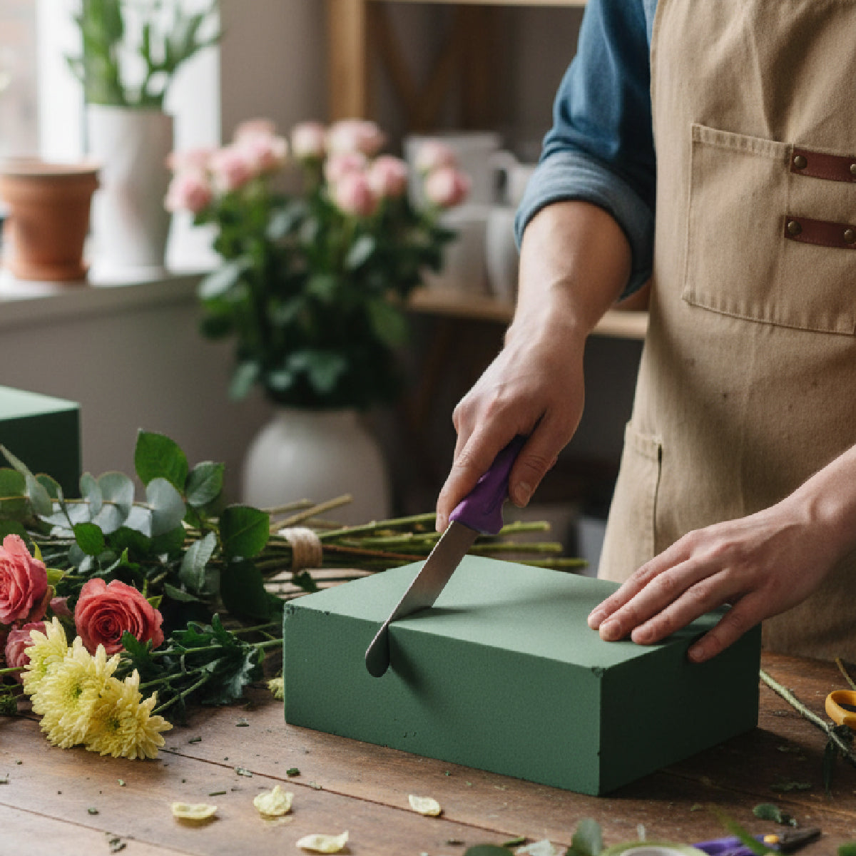Corta espuma floral cuchillo para espuma floral