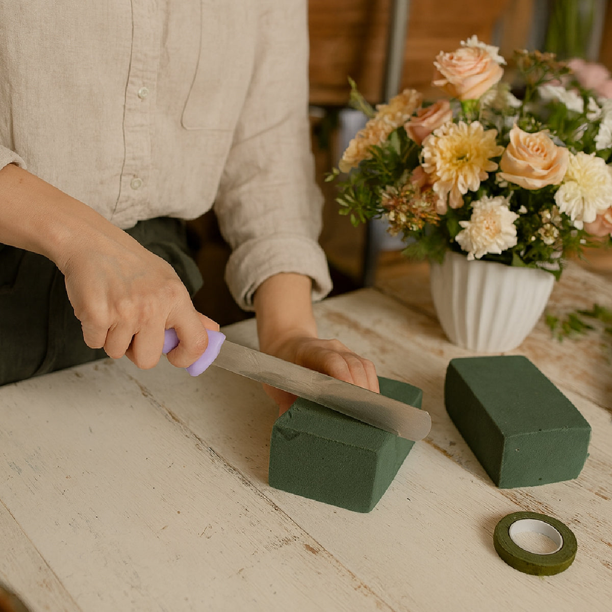 Corta espuma floral cuchillo para espuma floral