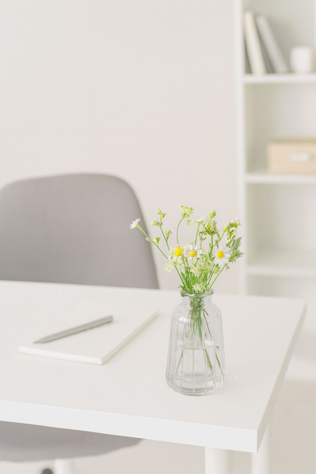 Juego de 10 jarrones de vidrio transparente