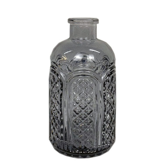 Juego de 10 jarrones de vidrio color humo