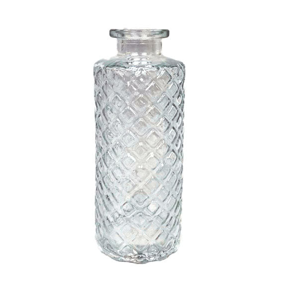 Juego de 10 jarrones de vidrio transparente