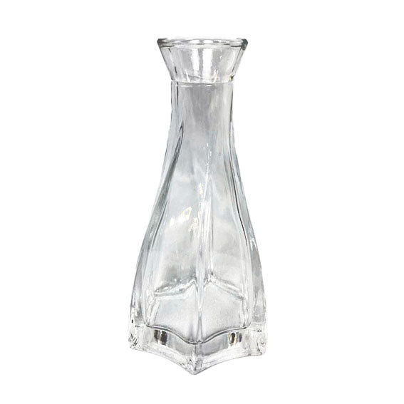 Juego de 10 jarrones de vidrio transparente