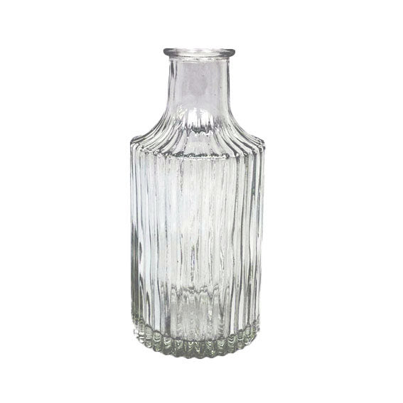 Juego de 10 jarrones de vidrio transparente