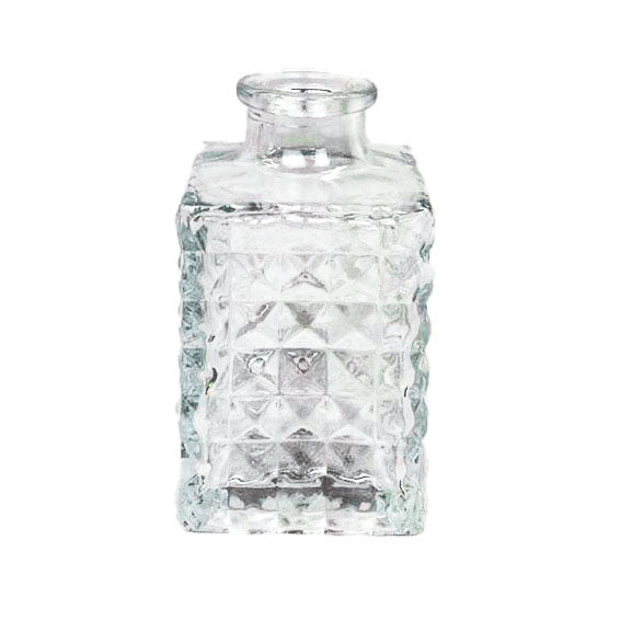 Juego de 10 jarrones de vidrio transparente