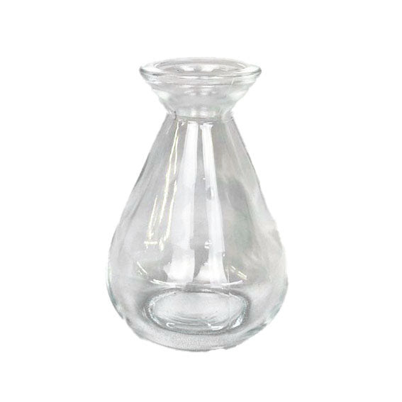 Juego de 10 jarrones de vidrio transparente