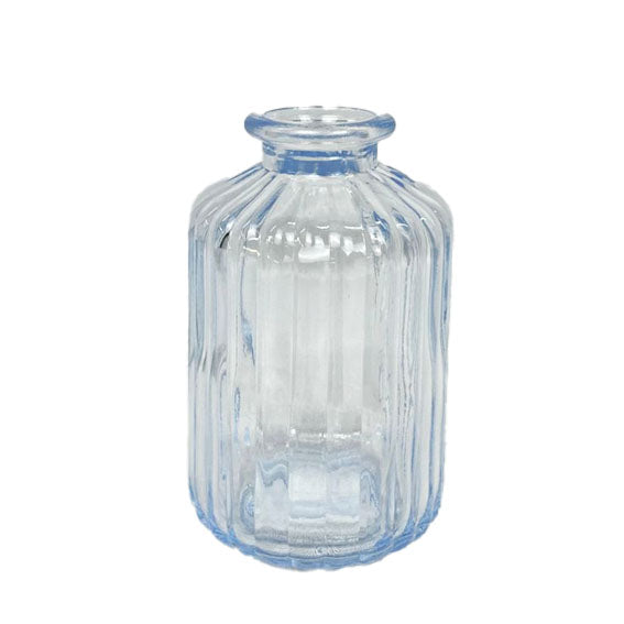 Juego de 10 jarrones de vidrio transparente