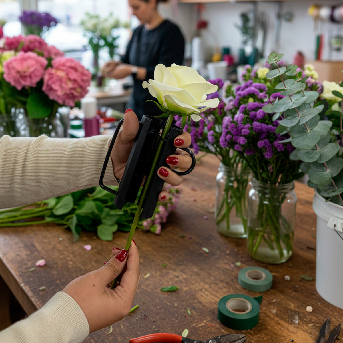 Limpiador para tallo de flores