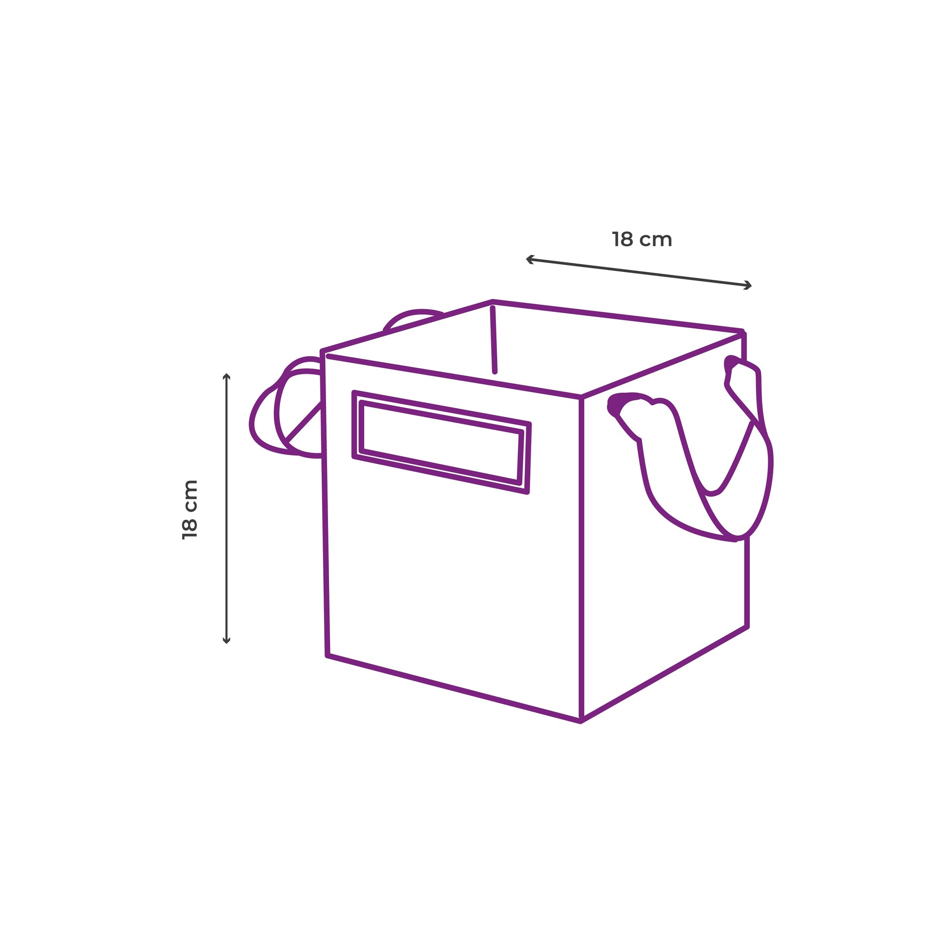 Caja para flores tipo bolsa metalizada efecto espejo, set de 2 piezas tamaño grande 18 x 18 cm