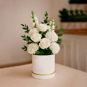 Caja floral en forma de cilindro, caja floral para arreglos florales