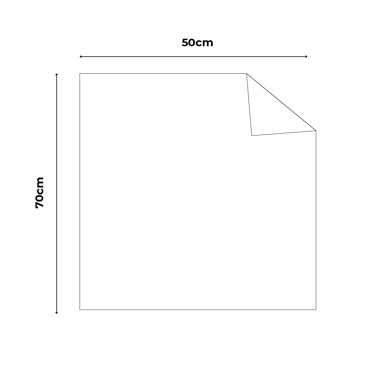 Medidas de Papel glitter metálico doble vista para envolver ramos florales