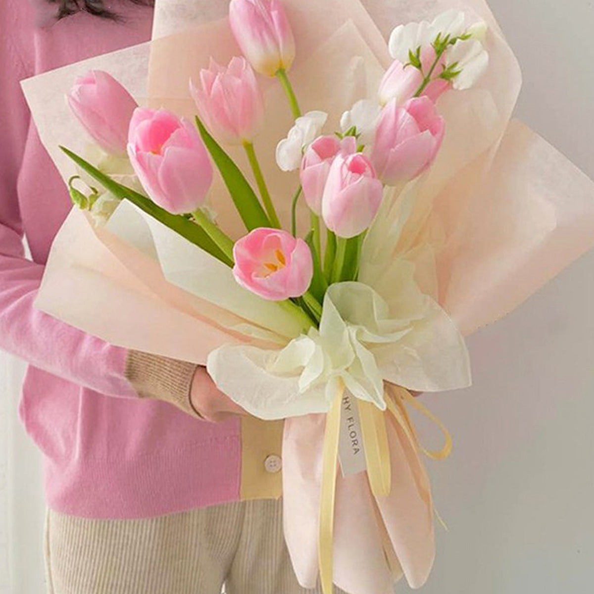 Papel Seda Impermeable Pellón Coreano Para Ramo Floral | 40 Hojas Seda