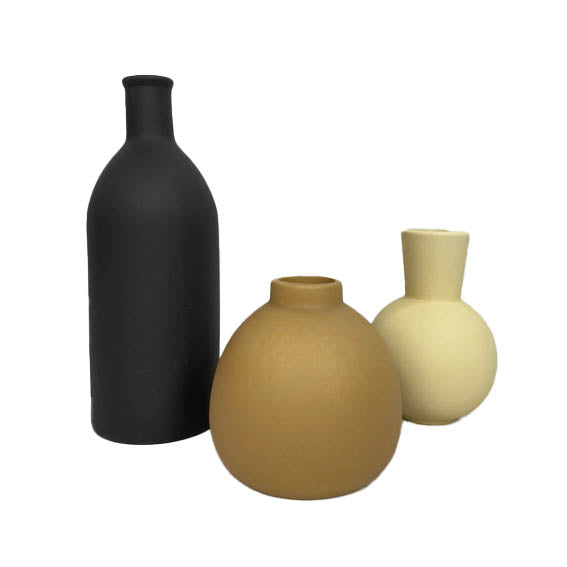 Set de 3 Jarrones Decorativos de Cerámica Paq. 1